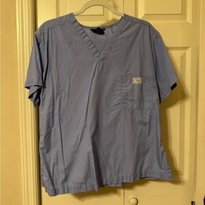 BLUE SKY SCRUBS - large ceil blue top